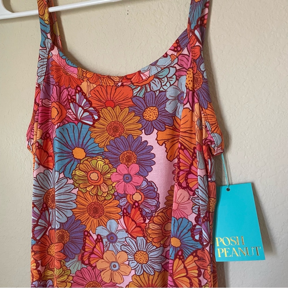NWT Posh Peanut Meadow Slip Bamboo Dress Women's XS - Picture 8 of 9